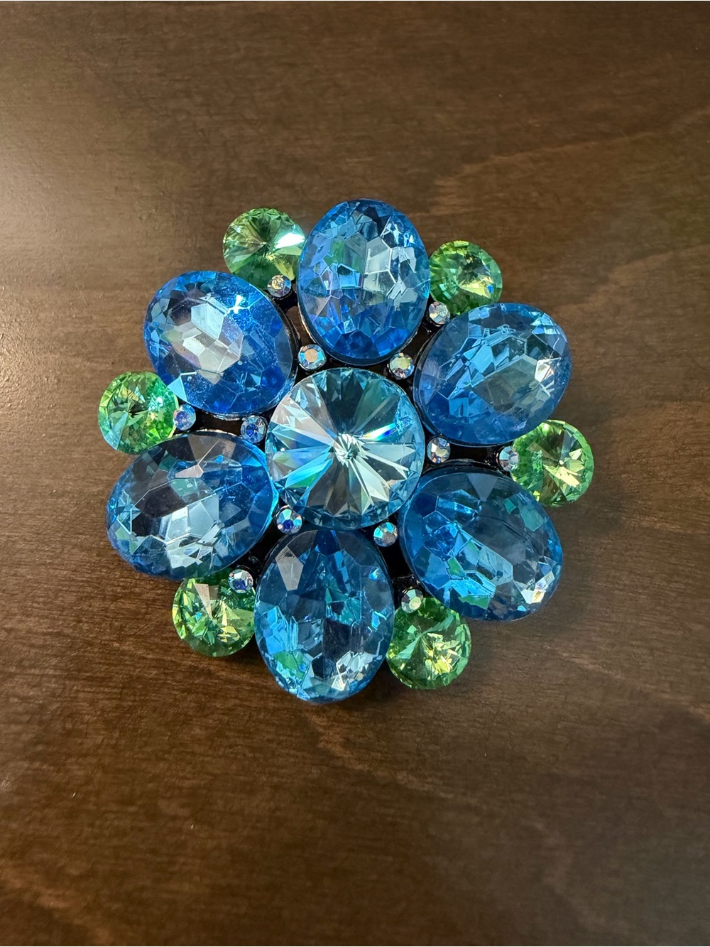 Vintage Rhinestone Cluster Brooch